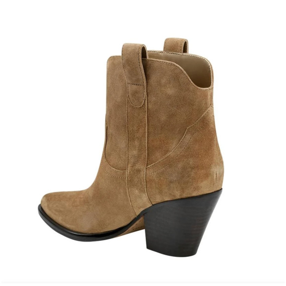 MARC FISHER New in Box Evereve Marlie Western Cowboy Boot in Tan Leather // 8 - Picture 9 of 10